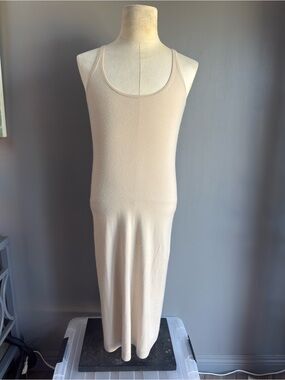TSE Beige Knit Tank Drop Waist Dress